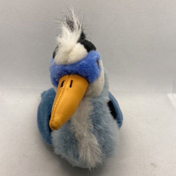 Duck Bird Plush Stuffed Animal 7” Blue White Black - Picture 2 of 12